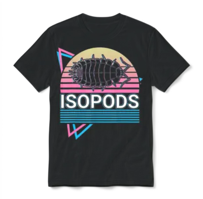 Isopods Retro Unisex T-Shirt - Black
