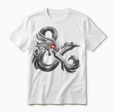 Dungeons & Dragons: Honor Among Thieves Ampersand Logo T-Shirt Small Unisex T-Shirt - White
