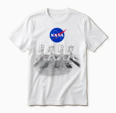 Nasa T-Shirt Walking Astronauts in Space Unisex T-Shirt - White