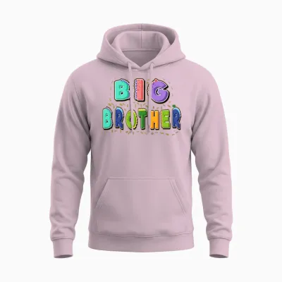 Big Brother, Promoted to Big Brother Gift Unisex Hoodie - Light Pink