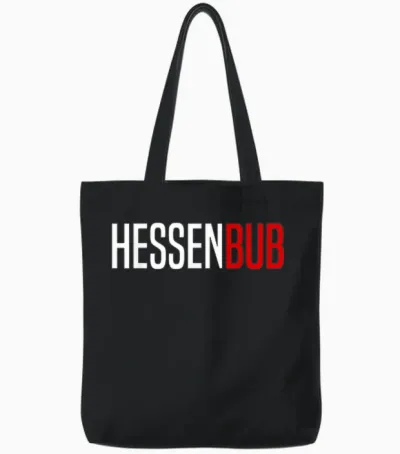 Hessen Bub Hessischer Dialekt Hessisch Hessen Tote Bags - Black