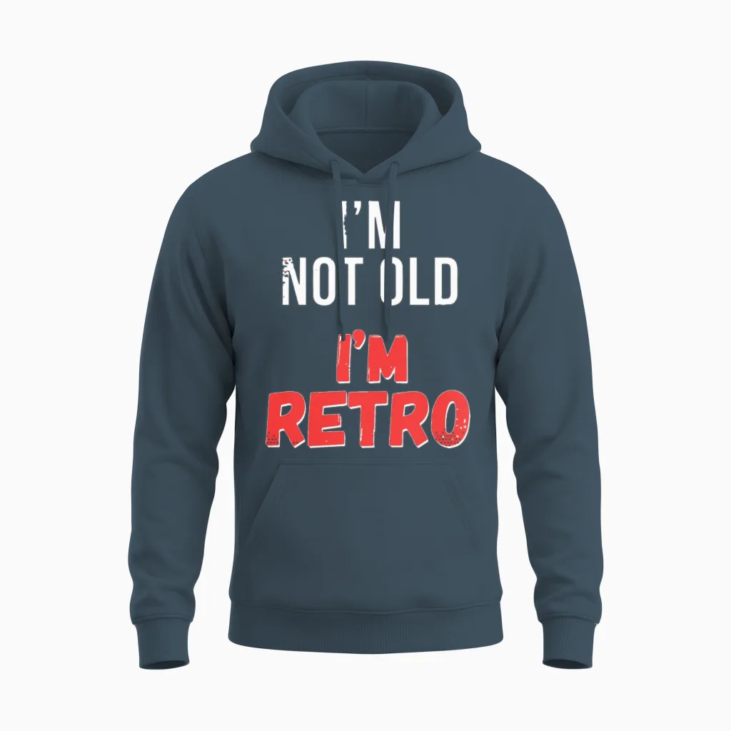 Funny Retro Birthday Unisex Hoodie in Dark Heather