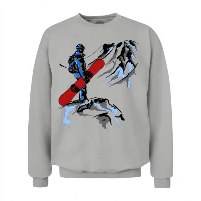 Snowboarding Unisex Sweatshirt - Ash