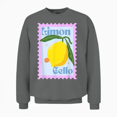 Limoncello Lemons Italian Summer Unisex Sweatshirt - Graphite Heather