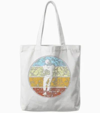 Rugby Retro Tote Bags - White