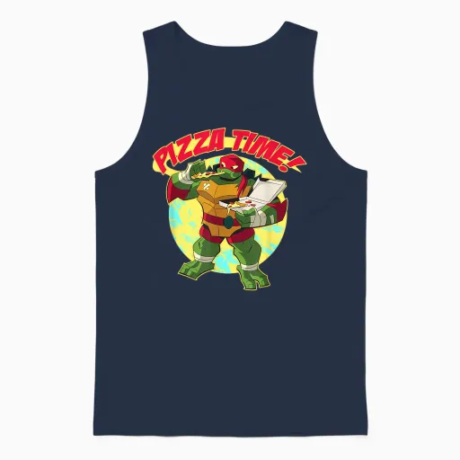 Raphael - Pizza Time! Unisex Tank Top - Navy