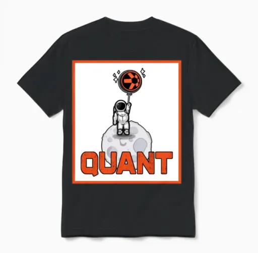 Quant Crypto Shirt Crypto Blockchain Money Gift Unisex T-Shirt in Black