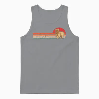 Leonberger Retro Unisex Tank Top - Sport Grey