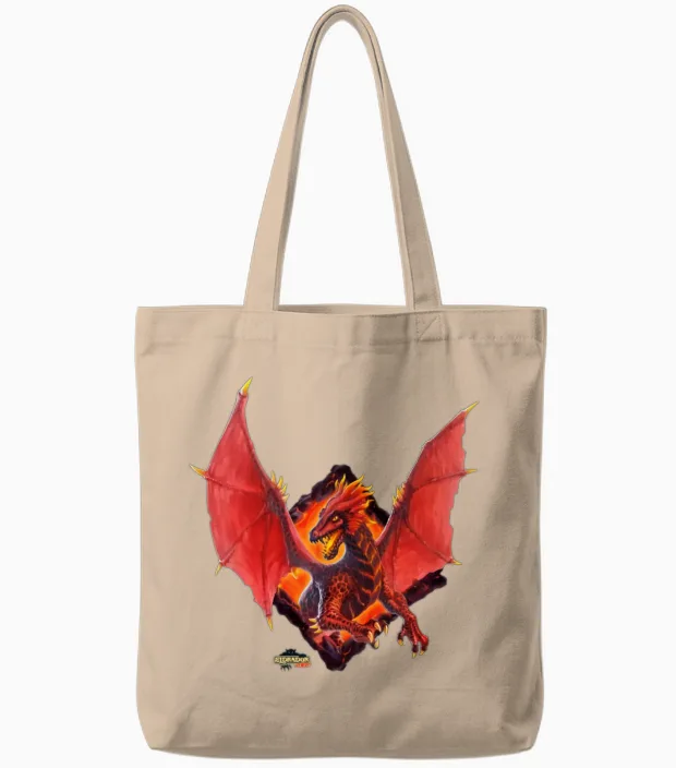 Schleich® Eldrador® Creatures Lava Dragon Tote Bags in Natural