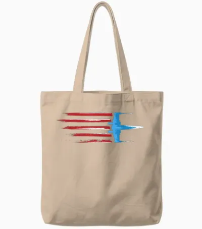 Star Wars Rebel X-Wing Fighter Red White & Blue Usa America Tote Bags - Natural
