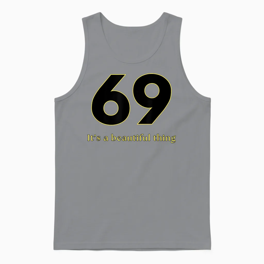 Funny Sex Quote Gifts - 69 Sex Positions T-Shirt, Black, S Unisex Tank Top in Sport Grey