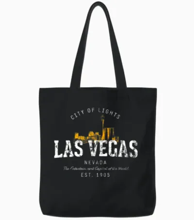 Style Las Vegas Tote Bags - Black