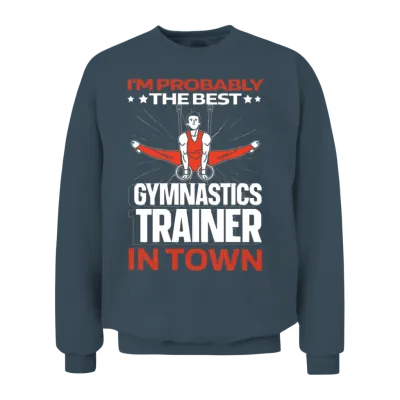 Gymnastics Funny Unisex Sweatshirt - Dark Heather