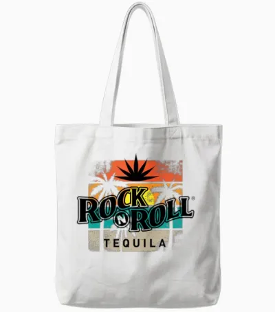 Rock N Roll Tequila Eighth Collection Tote Bags - White