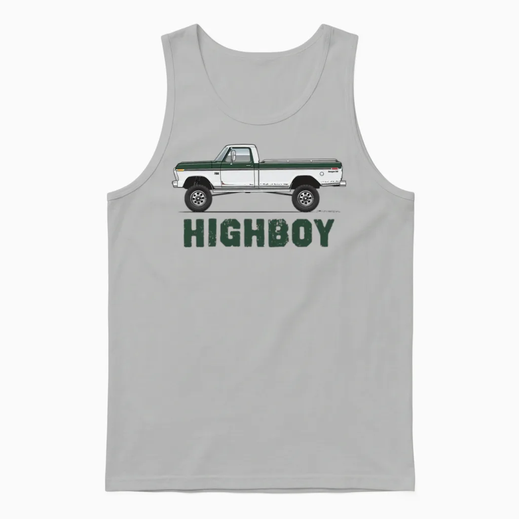 Higboy Mallard Green Unisex Tank Top in Ash