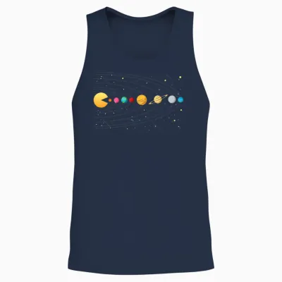 Funny Solar System - Astronauts Space Video Games Unisex Tank Top - Navy
