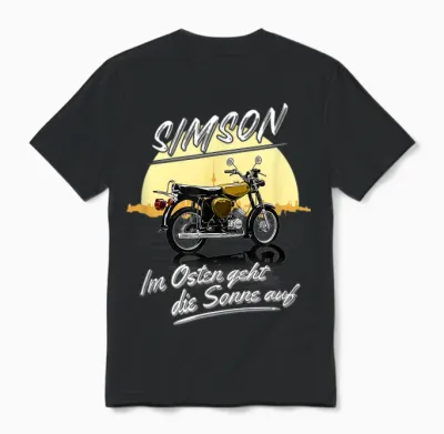 Simson Im Osten Geht Die Sonne Auf T-Shirt, Black Unisex T-Shirt - Black