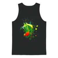 Music Note Lovers Unisex Tank Top - Black – 1