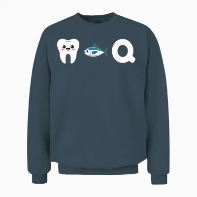 Dtq Dent Tuna Q Funny Word Game Funny Funny Unisex Sweatshirt - Dark Heather