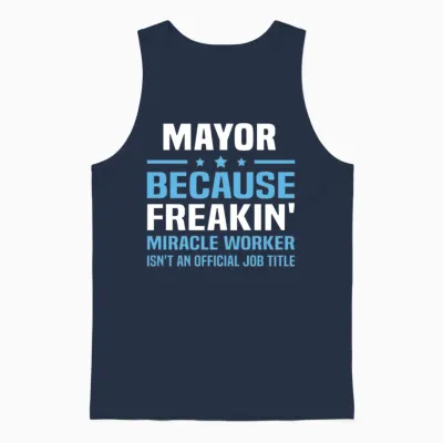 Mayor Unisex Tank Top - Navy