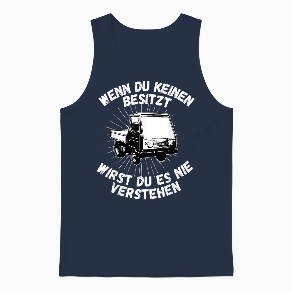Multicar M25 Multicar M22 Multicar M26 T-Shirt, Black Unisex Tank Top in Navy