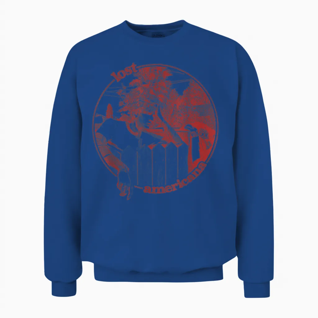 Official Mgk Lost Americana Unisex Sweatshirt in Royal