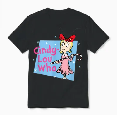 Dr. Seuss Cindy-Lou Who Unisex T-Shirt - Black