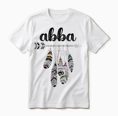 Abba Name Women's Men's Children's Abba Birthday Shirt Gift Abba Name T-Shirt, White Unisex T-Shirt - White
