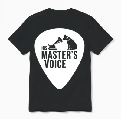 His Master´s Voice Logo Unisex T-Shirt - Black