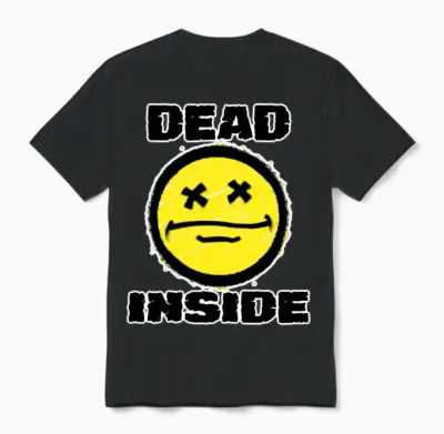 Dead Inside Retro Unisex T-Shirt - Black