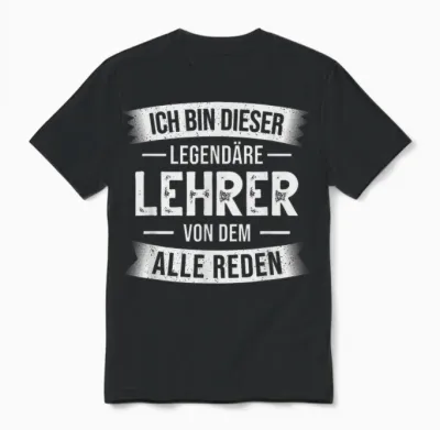 Klassenlehrer Ich Bin Dieser Legendäre Lehrer Unisex T-Shirt - Black