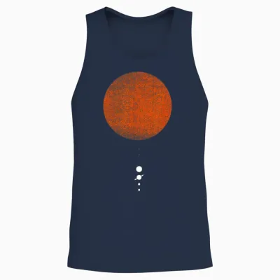 Das Sonnensystem | Minimale Designgrafik Für Das Sonnensystem Unisex Tank Top - Navy