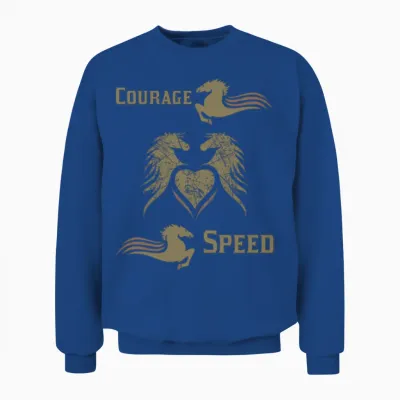 Horse Courage and Speed Unisex Sweatshirt - Royal