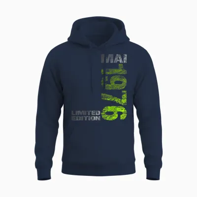Limited Edition Mai 1976 Mann Frau 50. Geburtstag Unisex Hoodie - Navy
