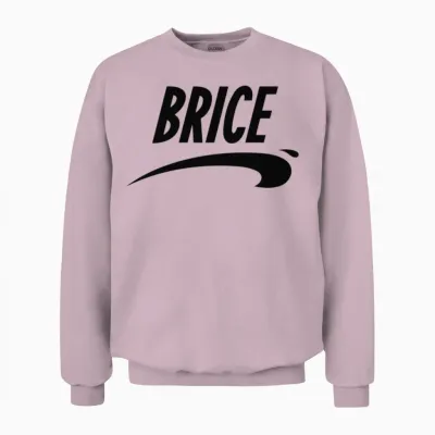 Brice in Nice Unisex Sweatshirt - Light Pink