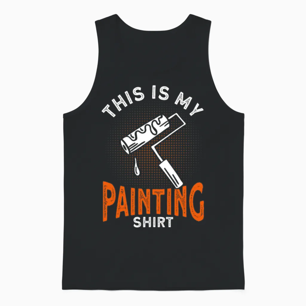 Painter Gift Painting Art Painter Unisex Tank Top in Black