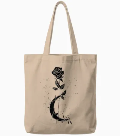 Boy Girl Aesthetic Grunge Clothing Tote Bags - Natural