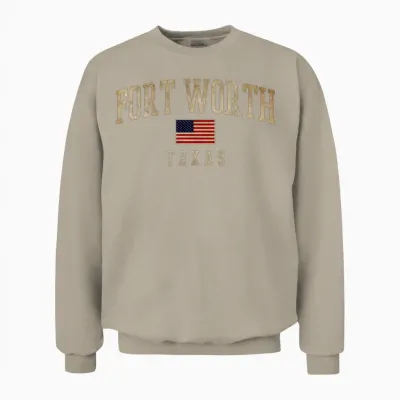 Fort Worth Usa Unisex Sweatshirt - Sand
