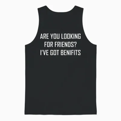 Friends with Benifit Funny Unisex Tank Top - Black