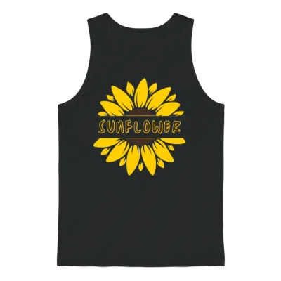 Sunflower Unisex Tank Top - Black