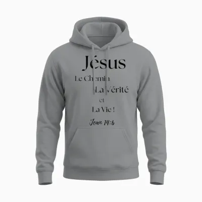 Jesus the Way, Truth and Life Unisex Hoodie - Sport Grey