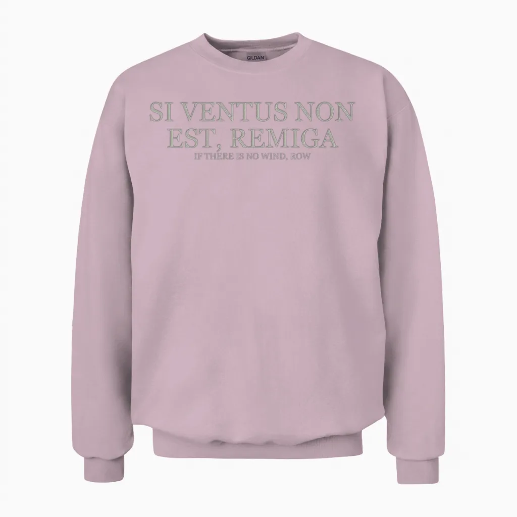If There Is No Wind Row - Light Unisex Sweatshirt in Light Pink