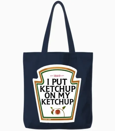 Heinz Ketchup Tote Bags - Navy