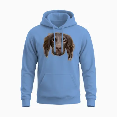 Hallo Dog Unisex Hoodie - Carolina Blue