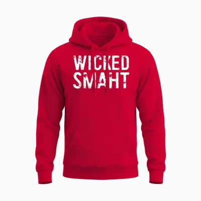 Wicked Smaht Boston Unisex Hoodie - Red