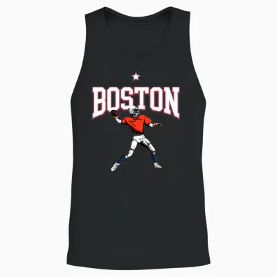 Boston Retro Sports Edition Unisex Tank Top - Black