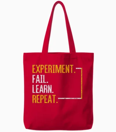 Physics Scientist Tote Bags - Red