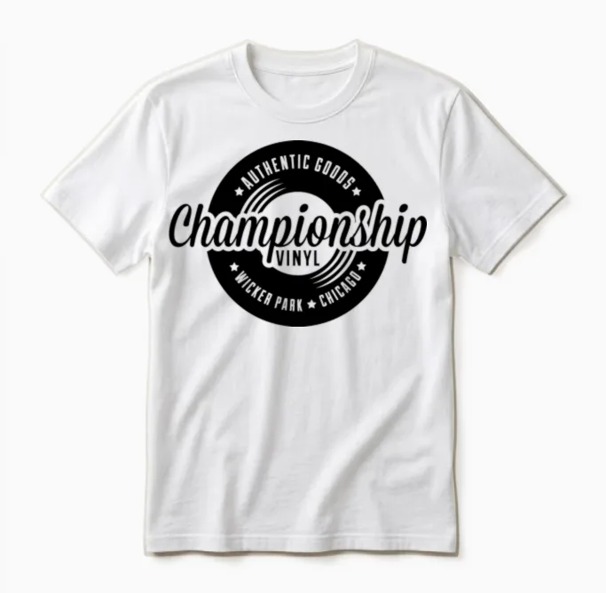 Championship Vinyl & Dj Unisex T-Shirt in White