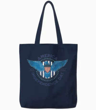 American Independence Day Tote Bags - Navy