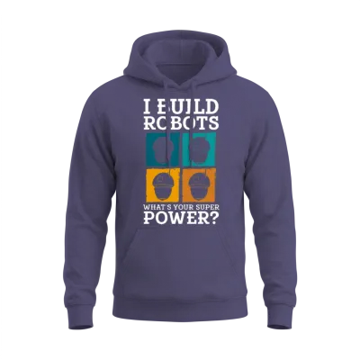 Robot Retro Unisex Hoodie - Heather Sport Dark Navy